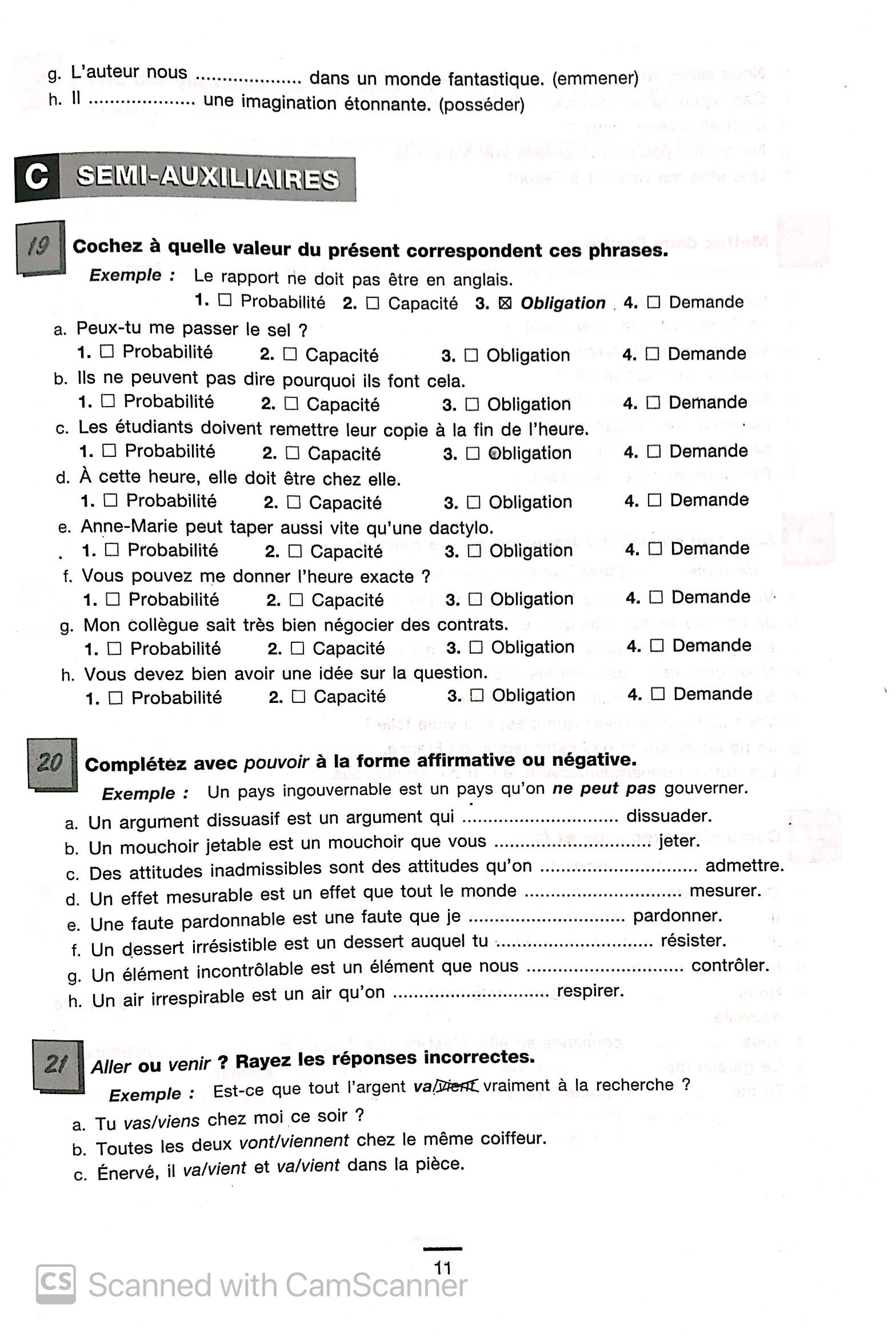 450 nouveaux exercices - conjugaison niveau intermediare