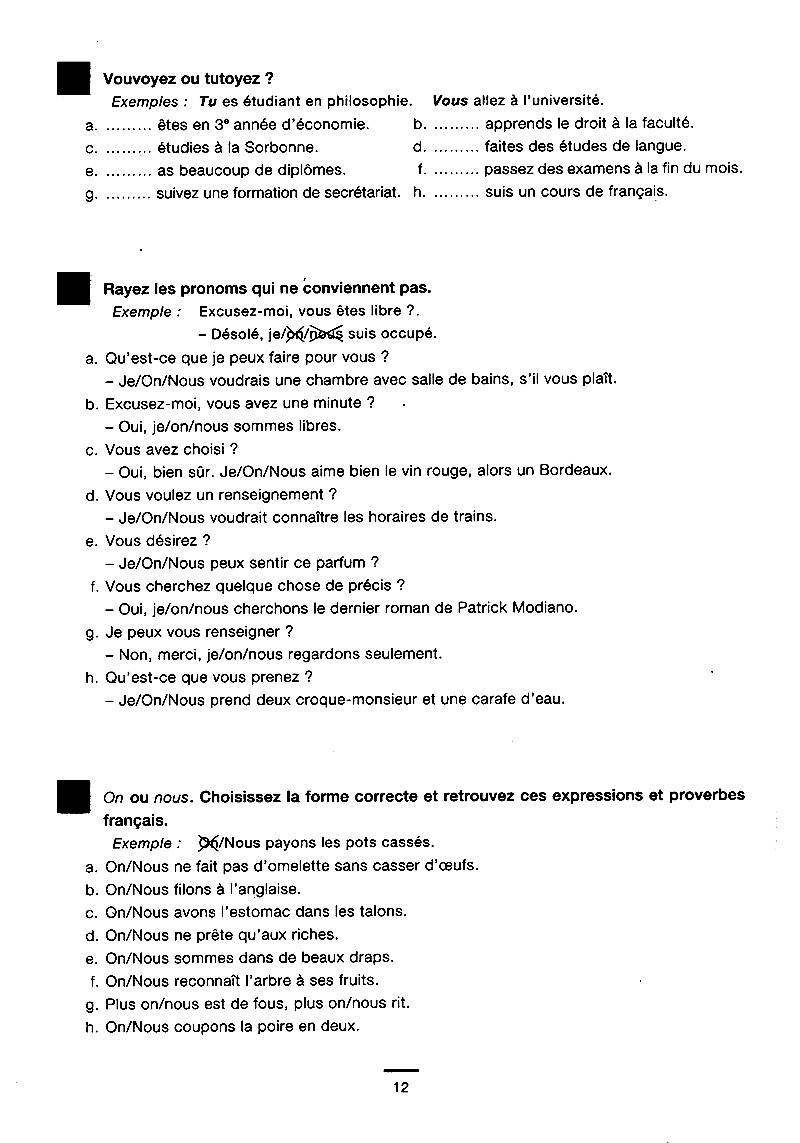 450 nouveaux exercices - grammaire (niveau débutant)