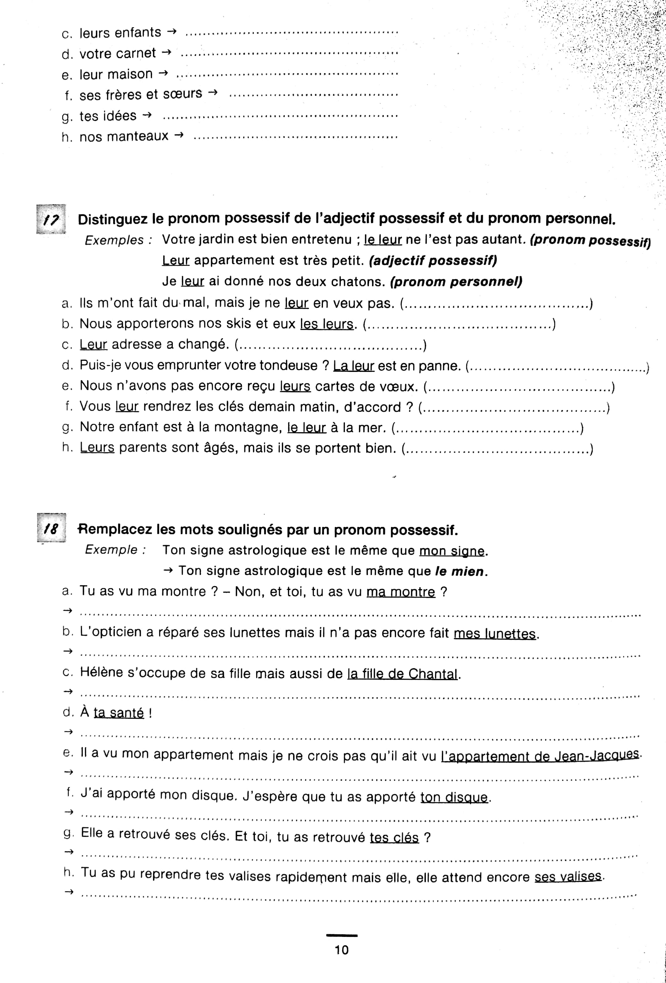 450 nouveaux exercices - grammaire niveau intermediare