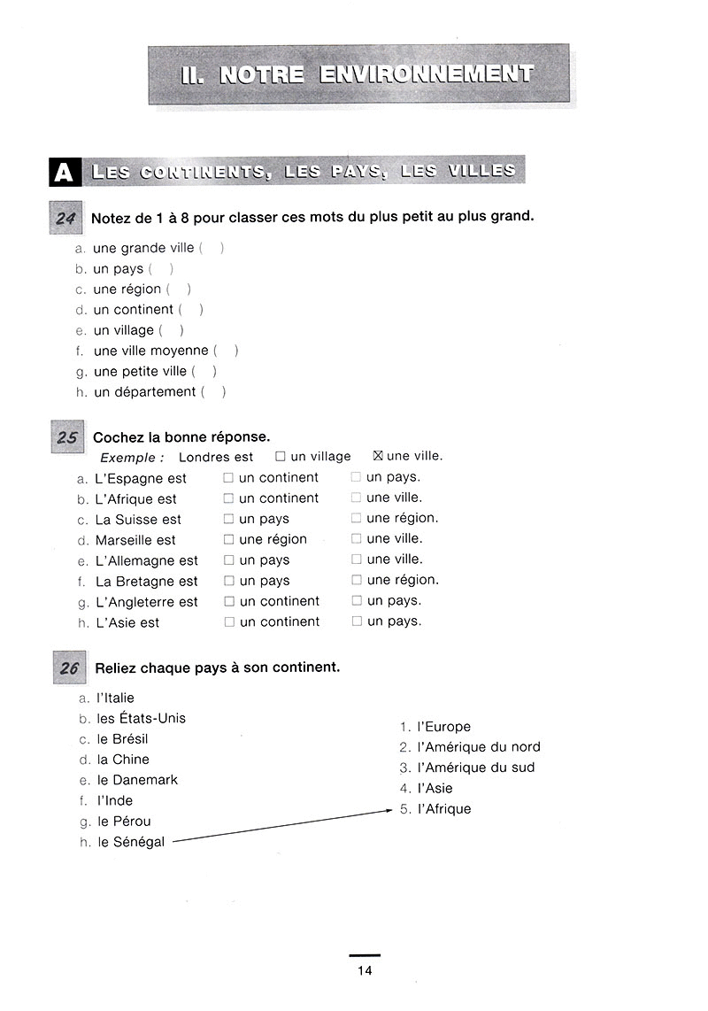 450 nouveaux exercices - vocabulaire niveau débutant
