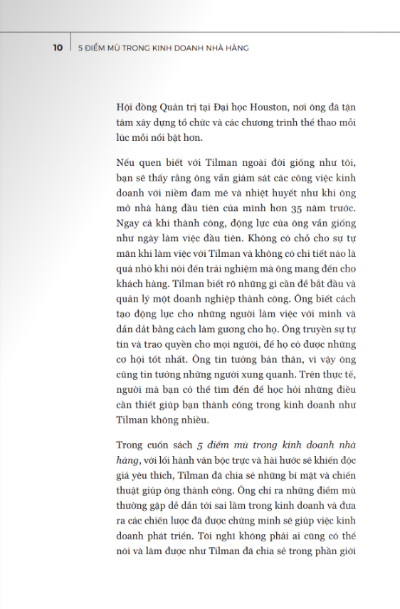 5 điểm mù trong kinh doanh nhà hàng