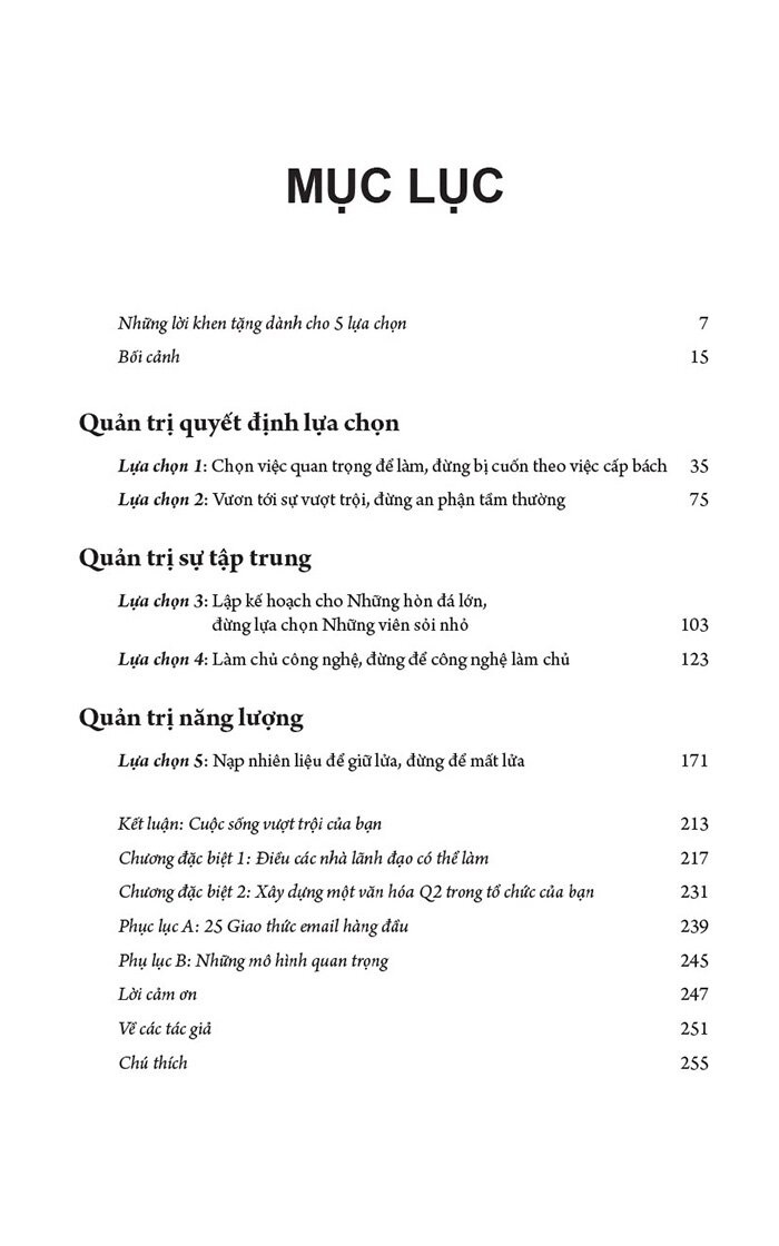 5 lựa chọn cho năng suất vượt trội
