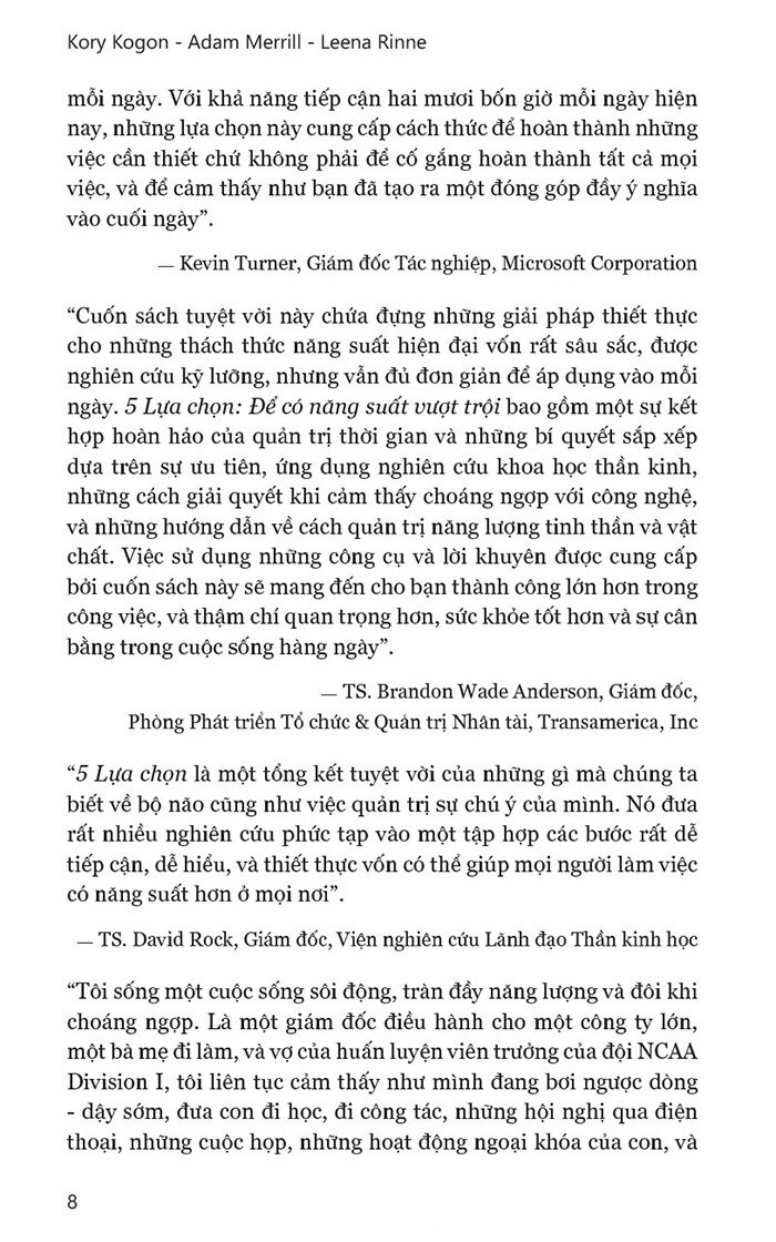 5 lựa chọn cho năng suất vượt trội