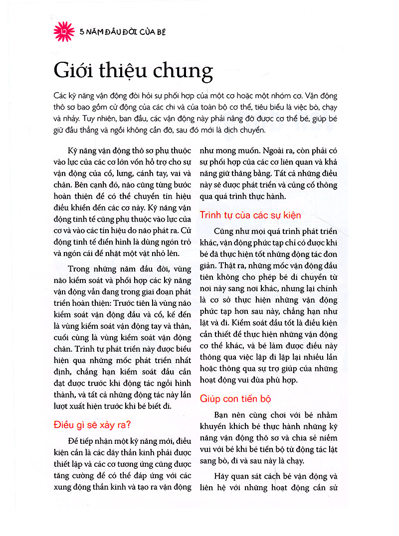5 năm đầu đời của bé