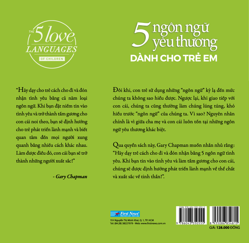 5 ngôn ngữ yêu thương dành cho trẻ em (tái bản 2021)