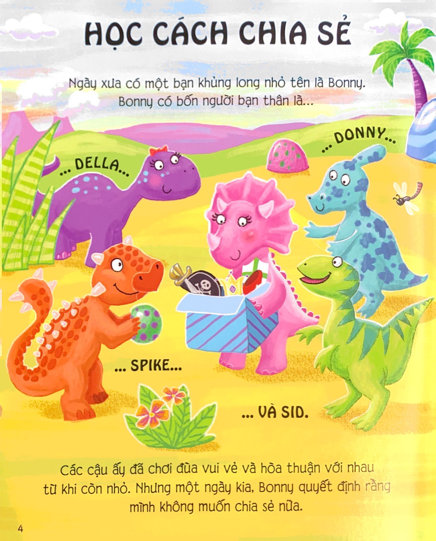 5 phút đọc truyện cùng con yêu - câu chuyện về những chú khủng long