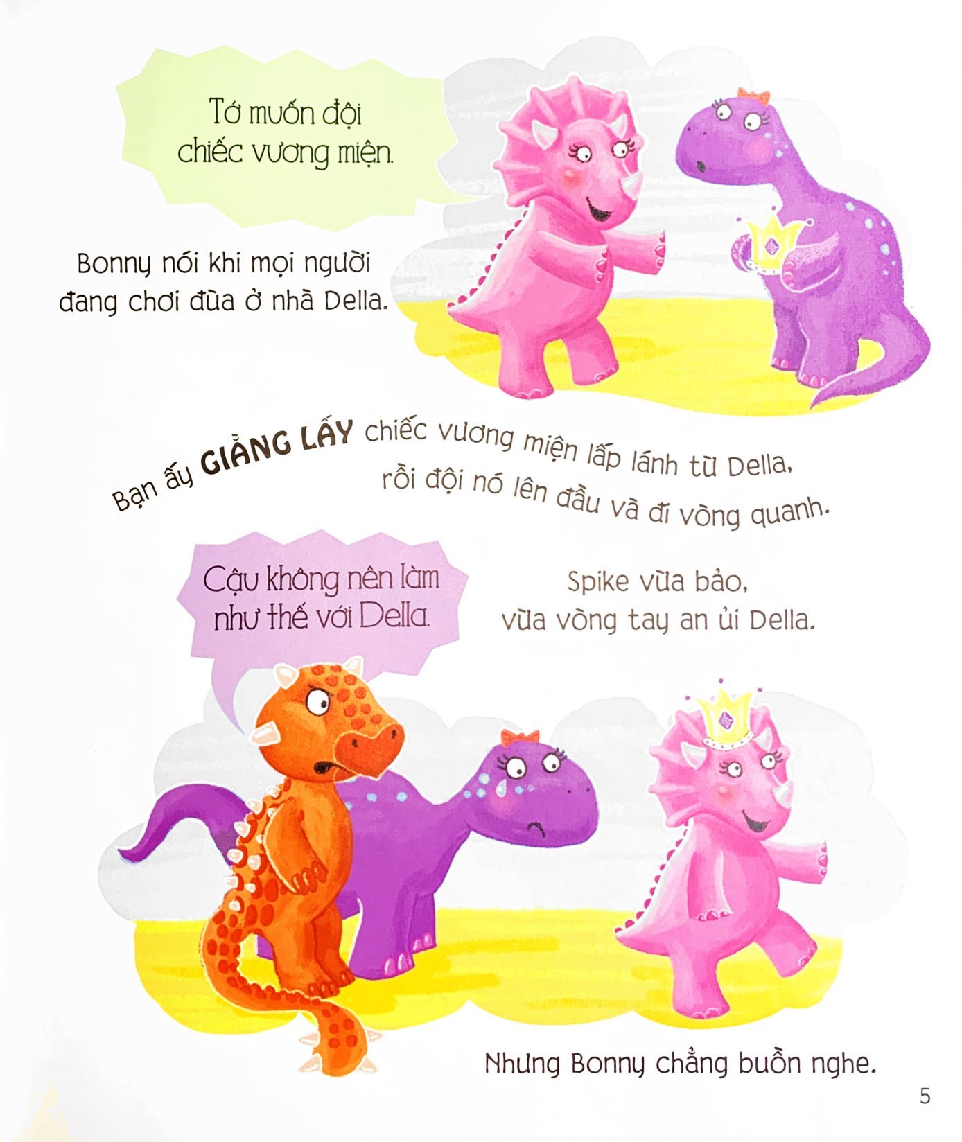 5 phút đọc truyện cùng con yêu - câu chuyện về những chú khủng long