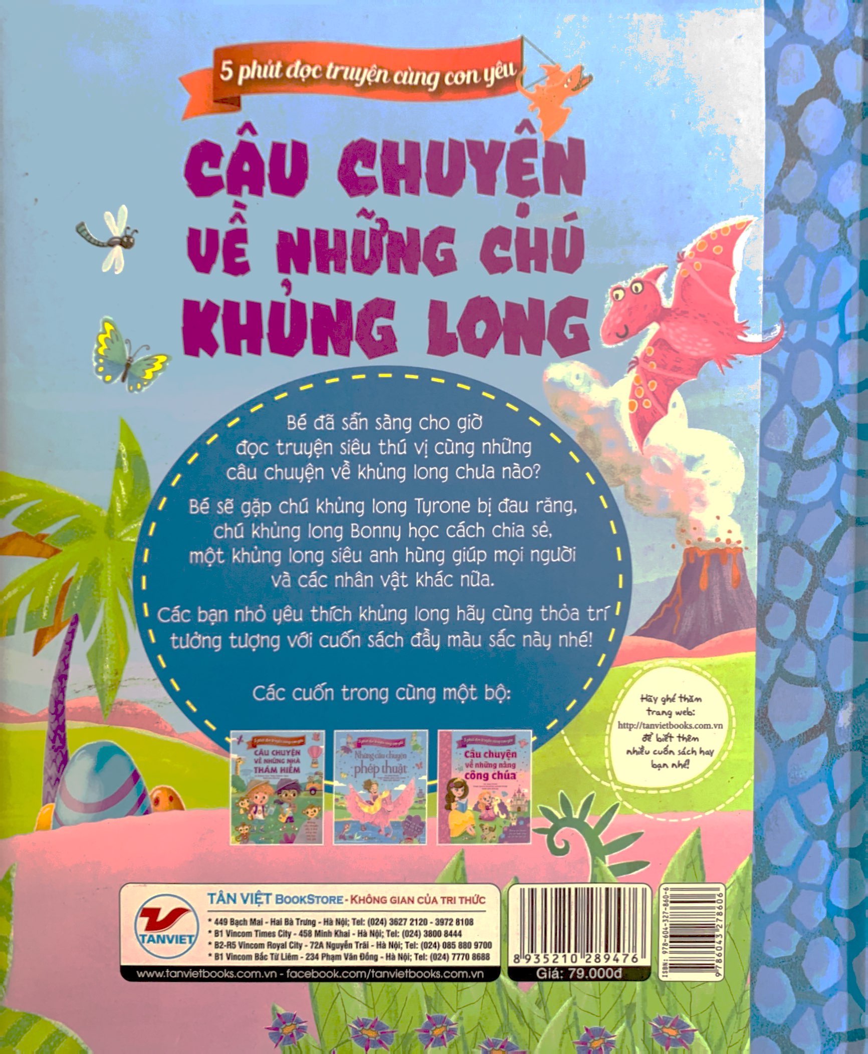 5 phút đọc truyện cùng con yêu - câu chuyện về những chú khủng long