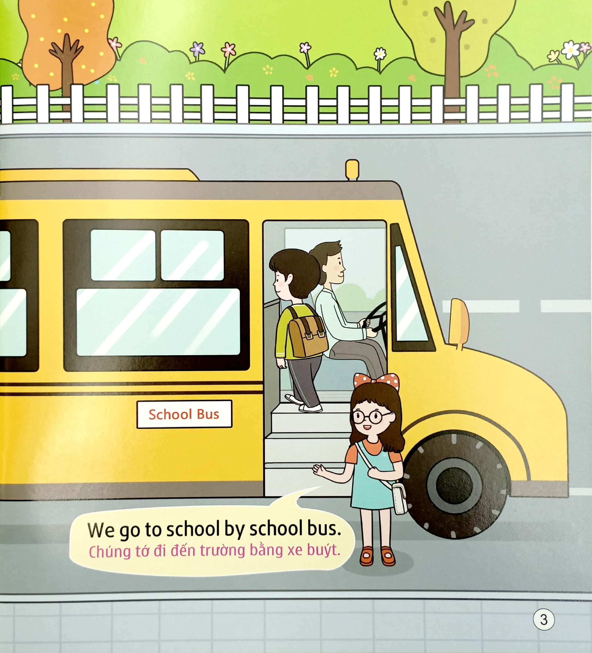 5 phút mỗi ngày - bộ sách tiếng anh đầu tiên cha mẹ dạy bé - các phương tiện giao thông