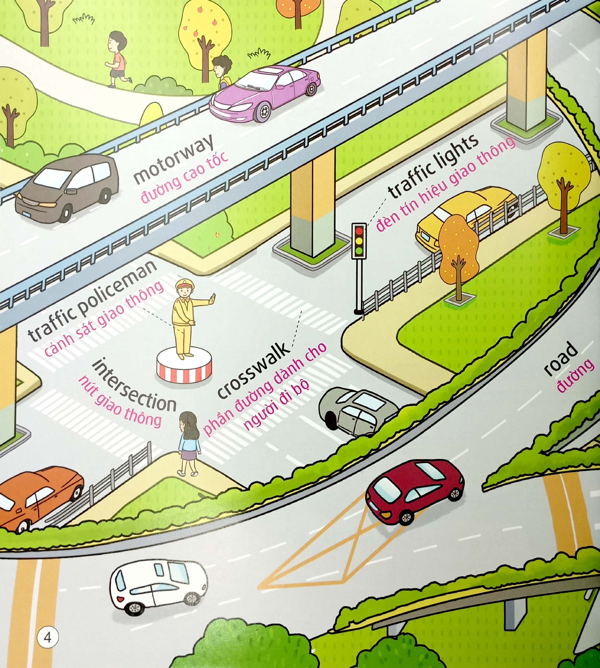 5 phút mỗi ngày - bộ sách tiếng anh đầu tiên cha mẹ dạy bé - các phương tiện giao thông