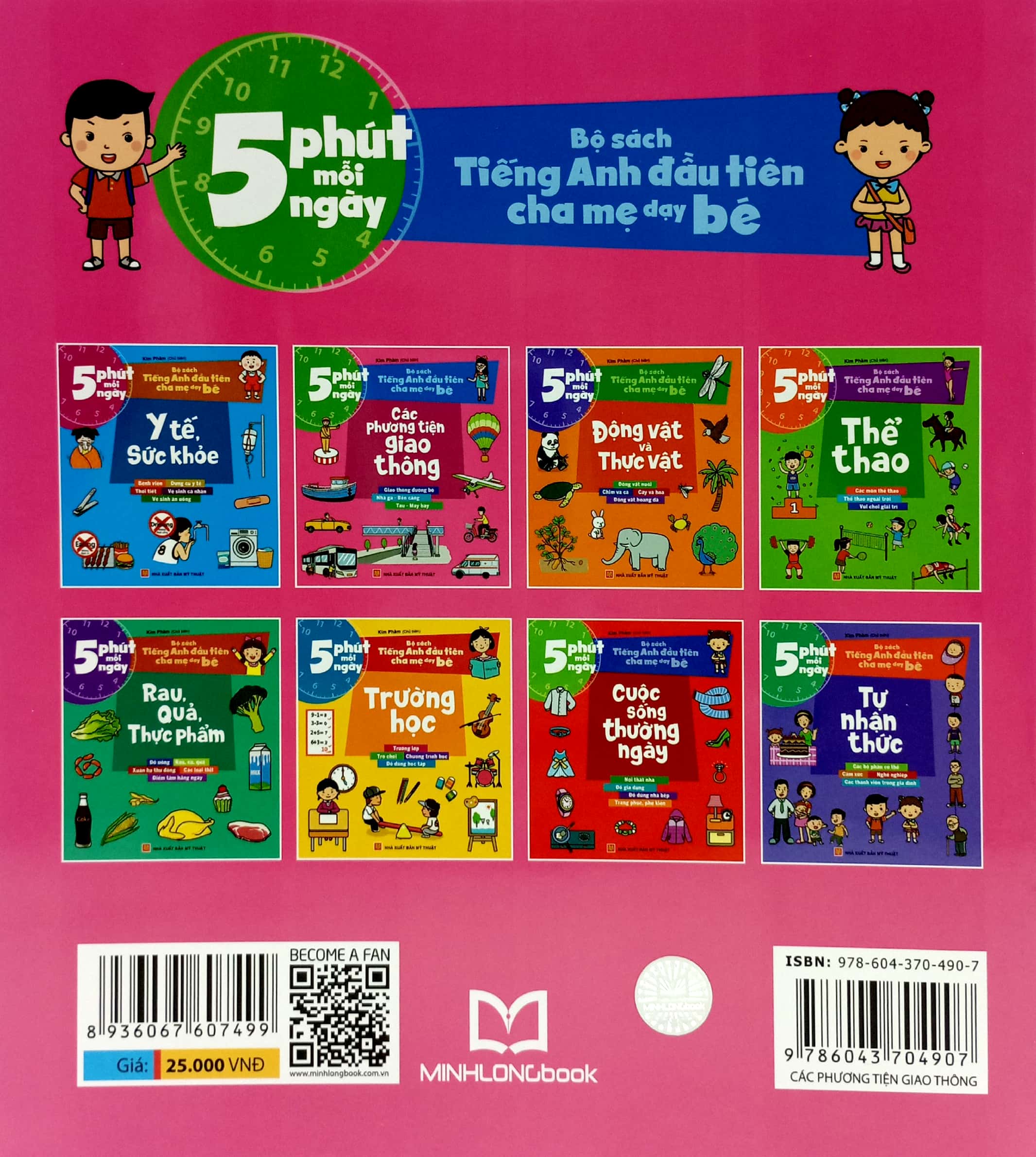 5 phút mỗi ngày - bộ sách tiếng anh đầu tiên cha mẹ dạy bé - các phương tiện giao thông