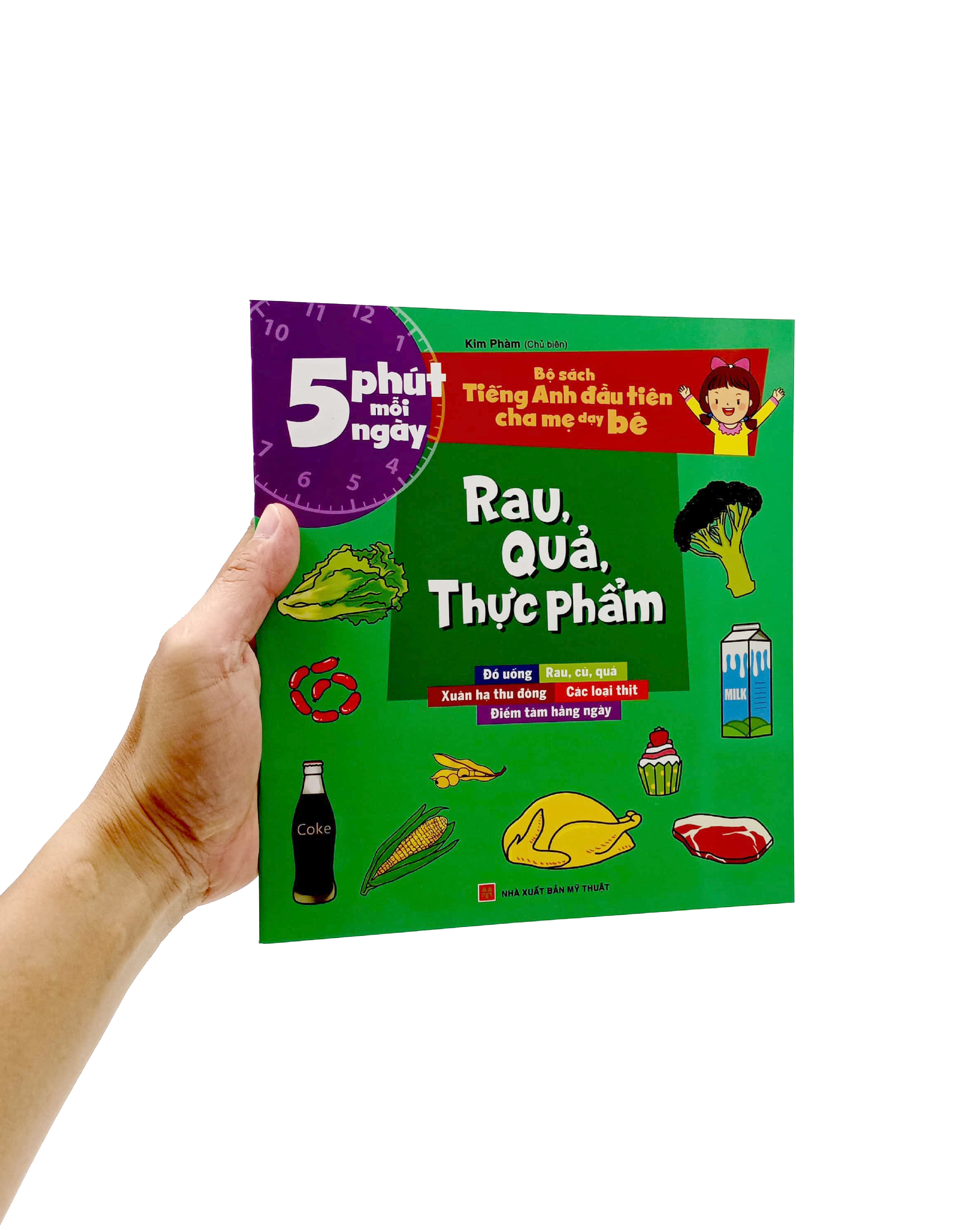 5 phút mỗi ngày - bộ sách tiếng anh đầu tiên cha mẹ dạy bé - rau, quả, thực phẩm