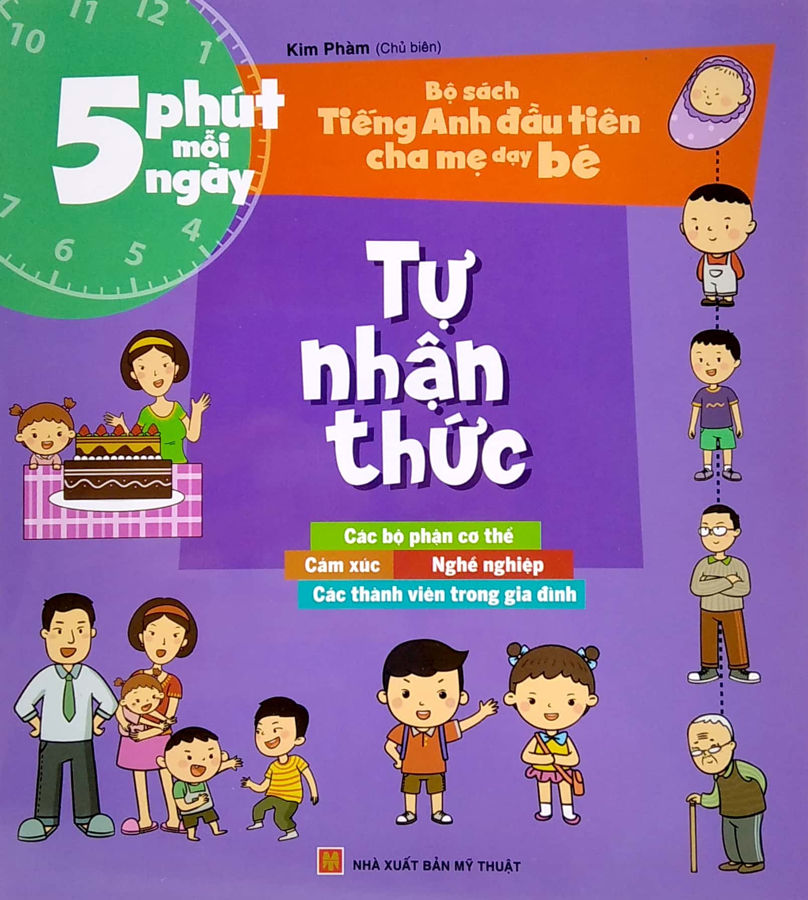 5 phút mỗi ngày - bộ sách tiếng anh đầu tiên cha mẹ dạy bé - tự nhận thức (tái bản 2022)