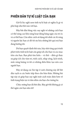 5 phút rèn luyện tính tự kỉ luật