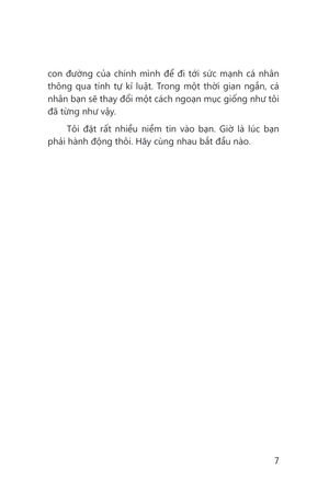 5 phút rèn luyện tính tự kỉ luật