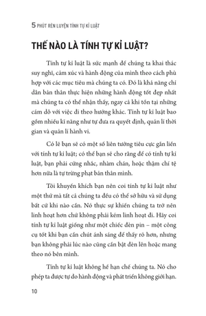 5 phút rèn luyện tính tự kỉ luật