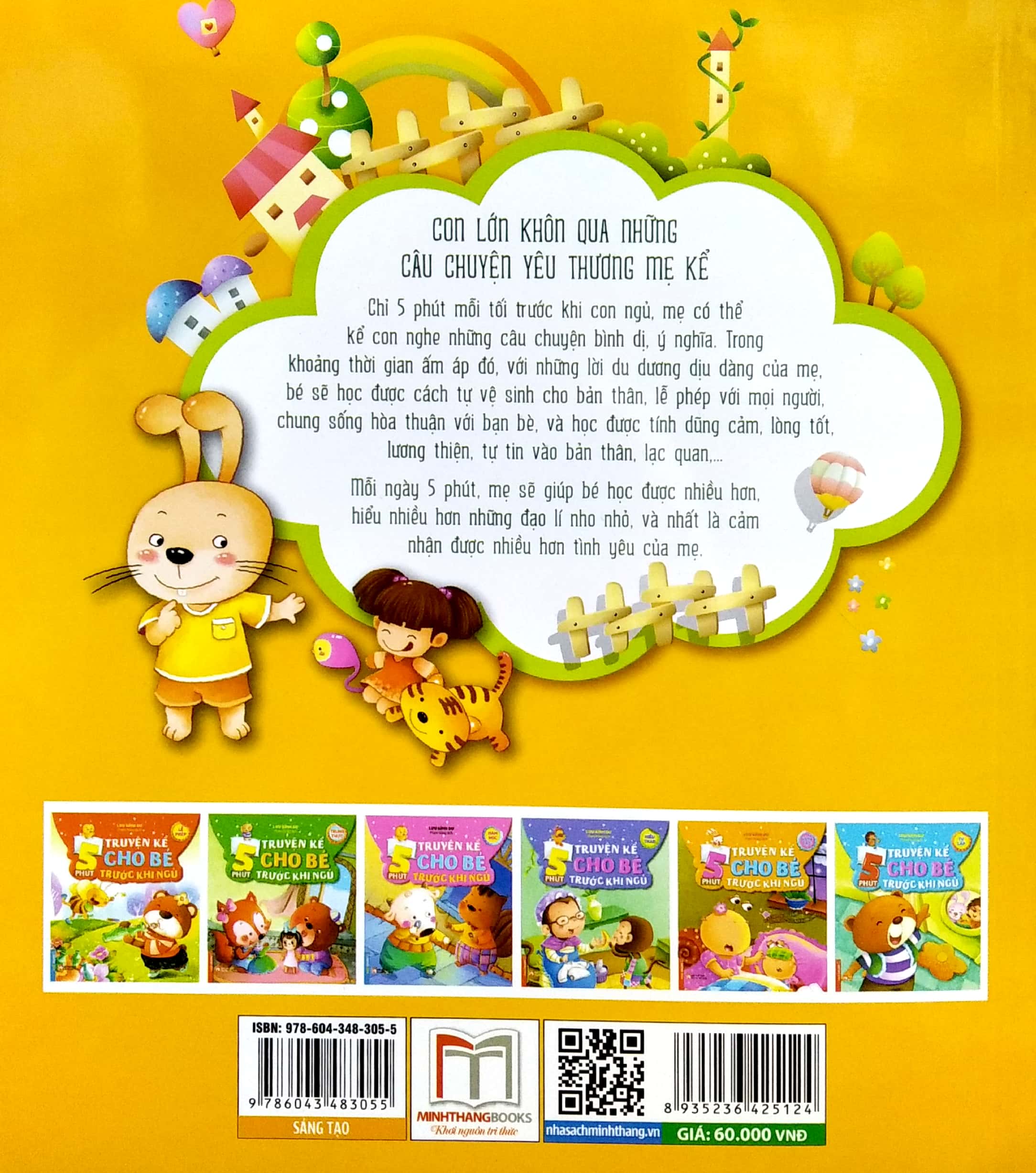 5 phút truyện kể cho bé rước khi ngủ - sáng tạo (sách bản quyền) (tái bản)