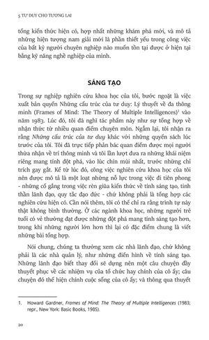 5 tư duy cho tương lai - five minds for the future