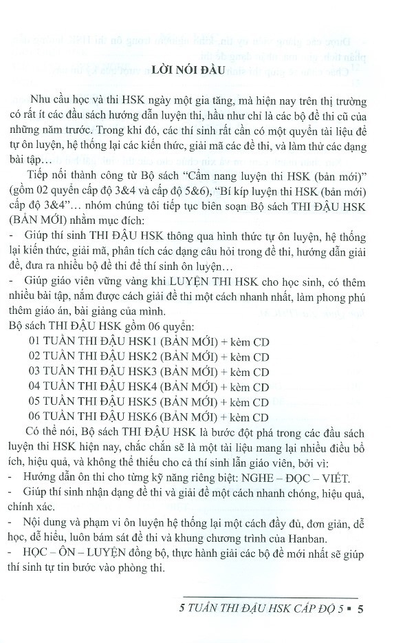 5 tuần thi đậu hsk 5 - cấp độ 5