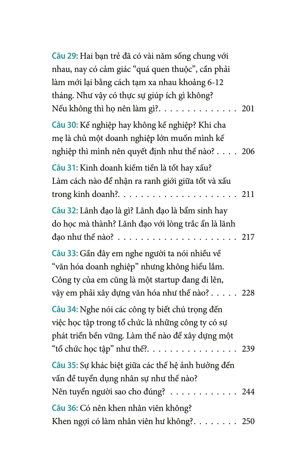 50 câu hỏi về nhân sinh quan