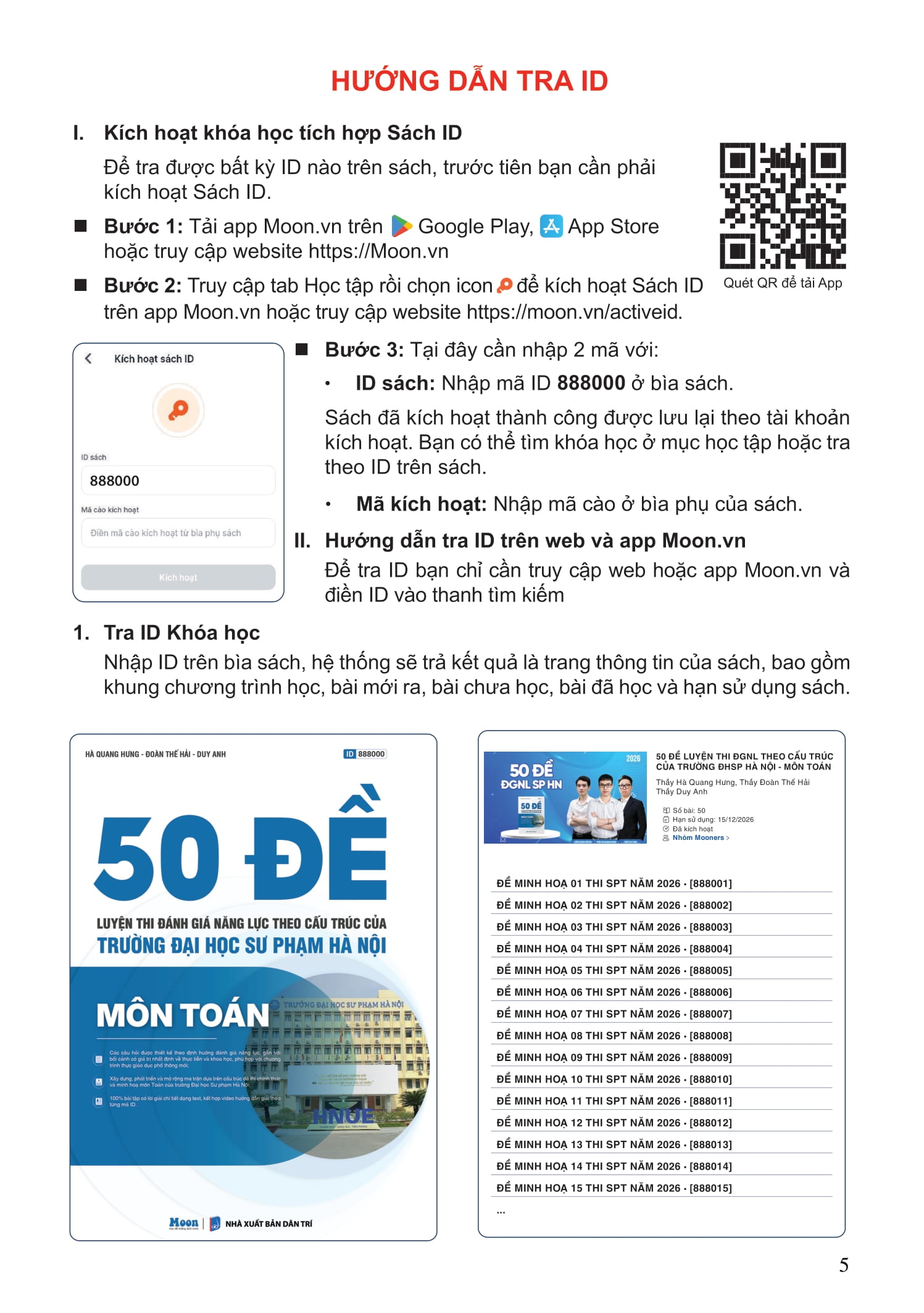 50 Đề Luyện Thi Đánh Giá Năng Lực Theo Cấu Trúc Của Trường Đại Học Sư Phạm Hà Nội - Môn Toán