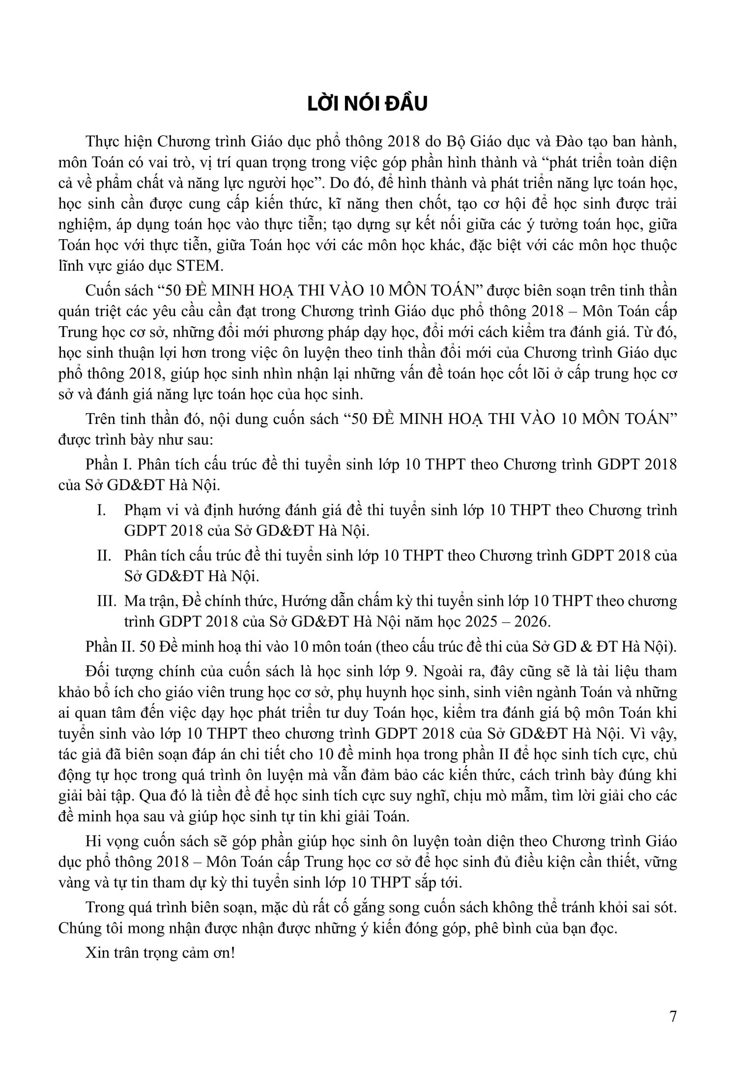 50 De Minh Hoa Thi Vao 10 - Mon Toan (Theo Cau Truc De Cua So Giao Duc Va Dao Tao Ha Noi)