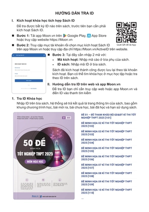 50 đề minh họa tốt nghiệp thpt 2025 - môn hóa học