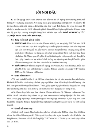 50 đề minh họa tốt nghiệp thpt 2025 - môn sinh học