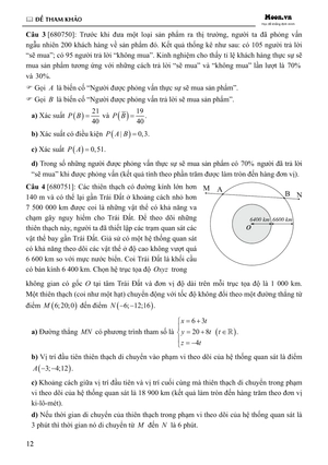 50 đề minh họa tốt nghiệp thpt 2025 - môn toán