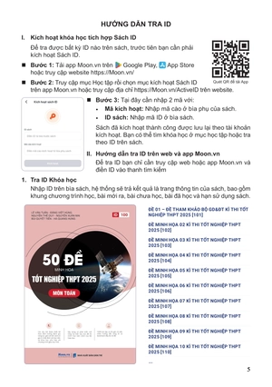 50 đề minh họa tốt nghiệp thpt 2025 - môn toán