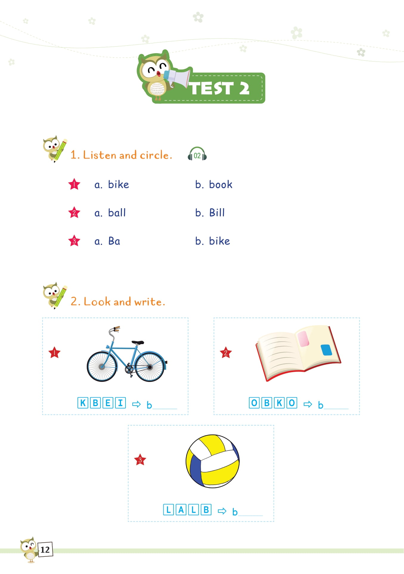 50 đề tăng điểm nhanh tiếng anh lớp 1