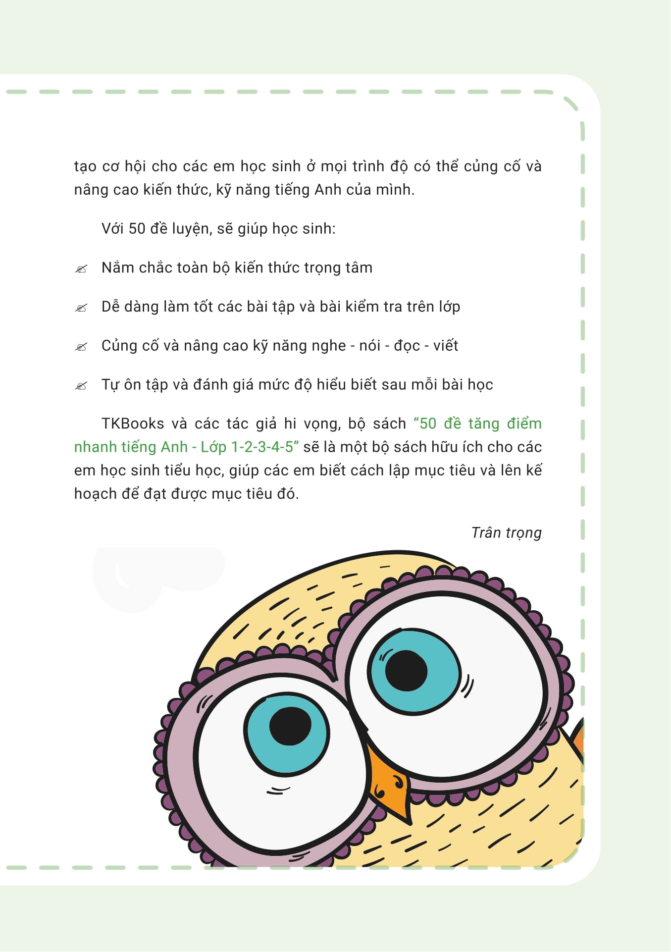 50 đề tăng điểm nhanh tiếng anh lớp 1