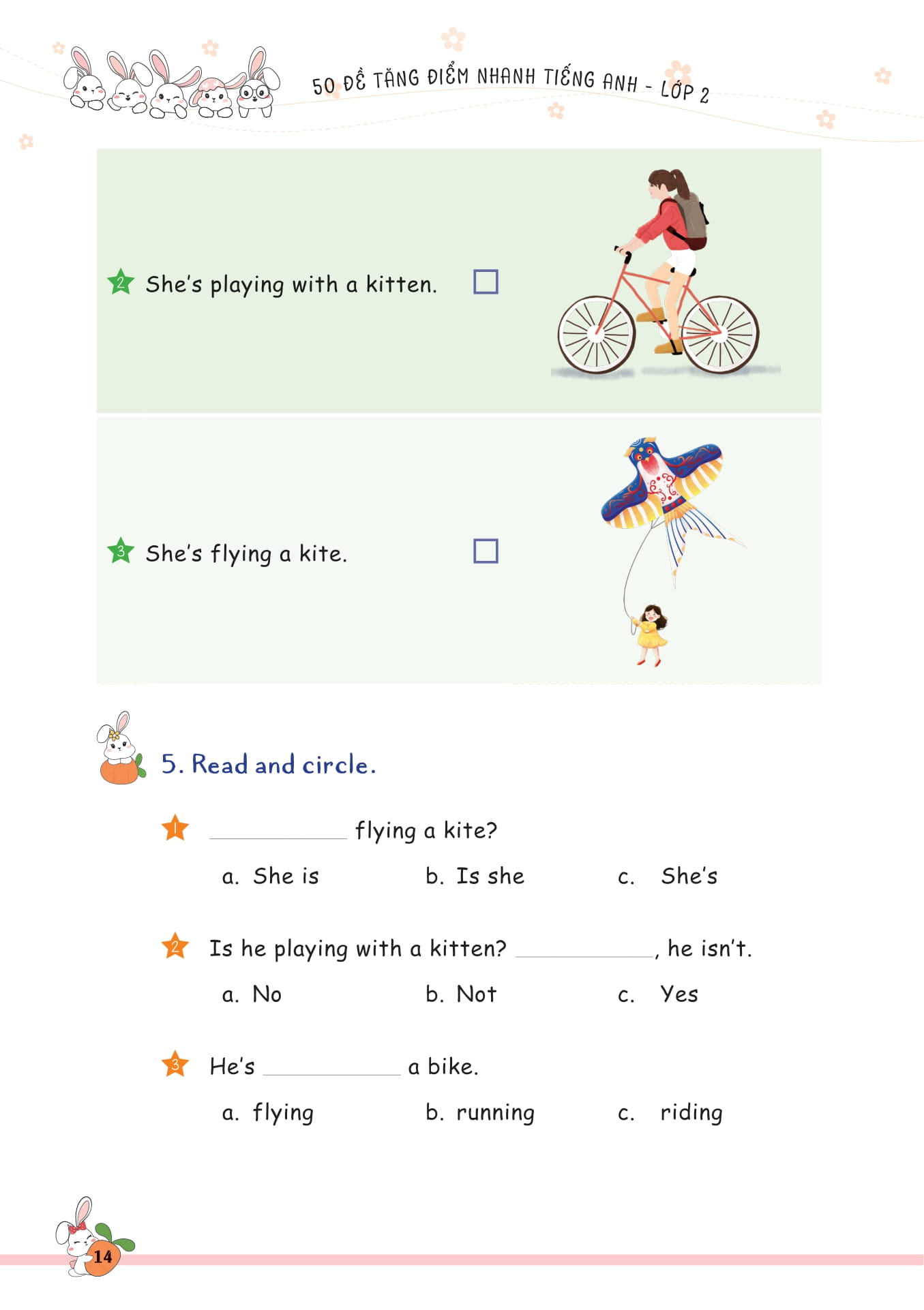 50 đề tăng điểm nhanh tiếng anh lớp 2