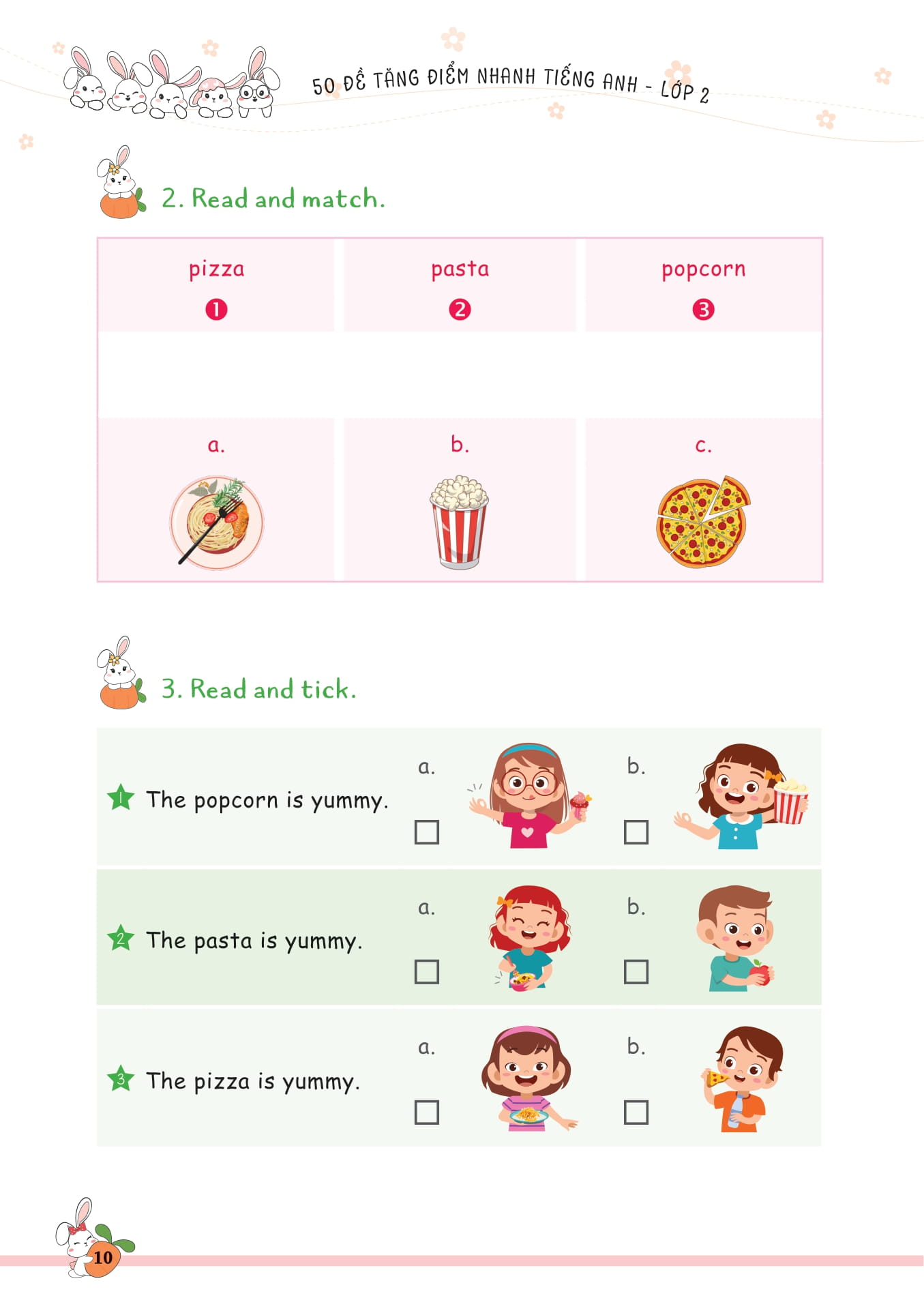 50 đề tăng điểm nhanh tiếng anh lớp 2