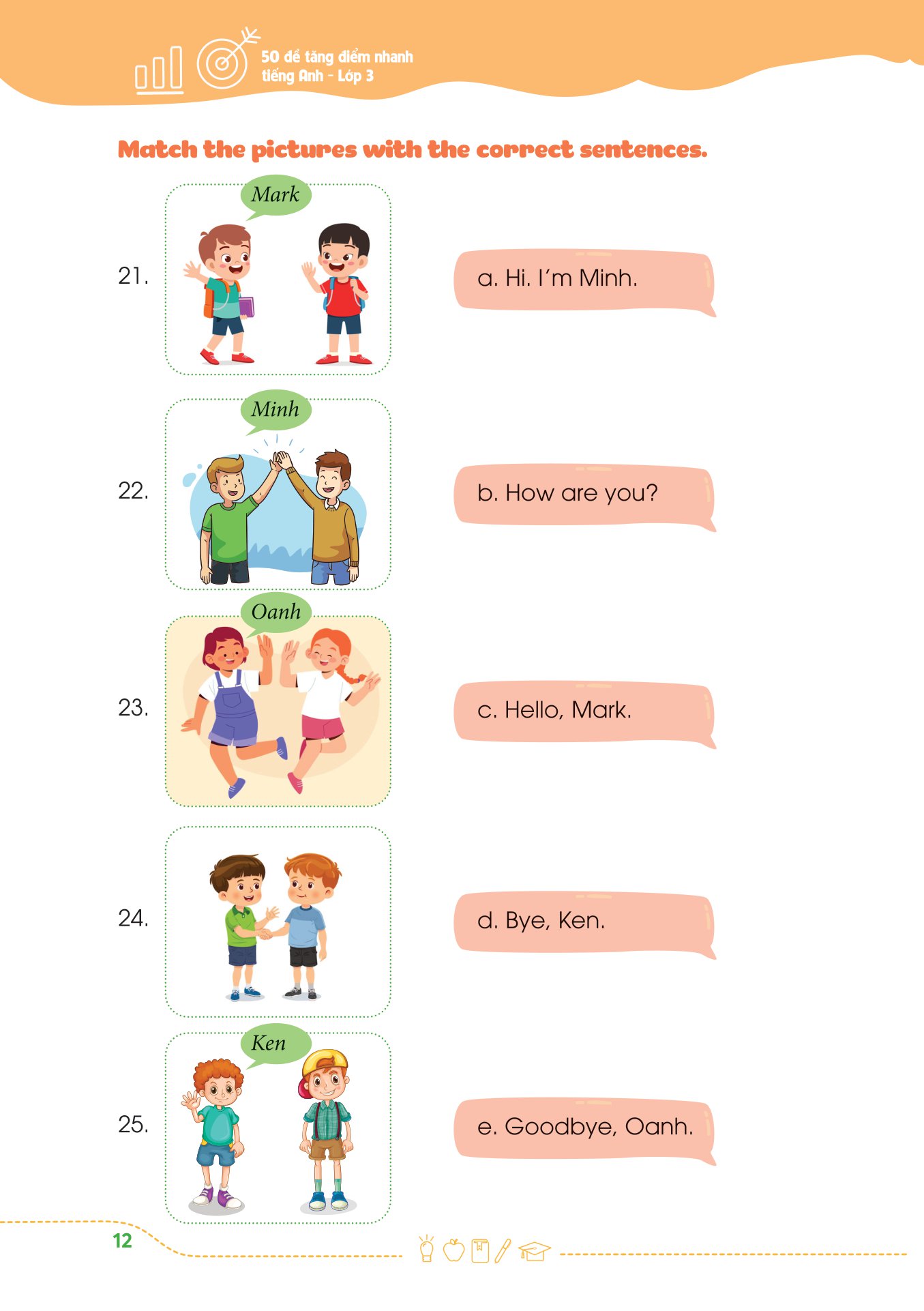 50 đề tăng điểm nhanh tiếng anh - lớp 3 - học nhẹ nhàng - dễ dàng điểm cao