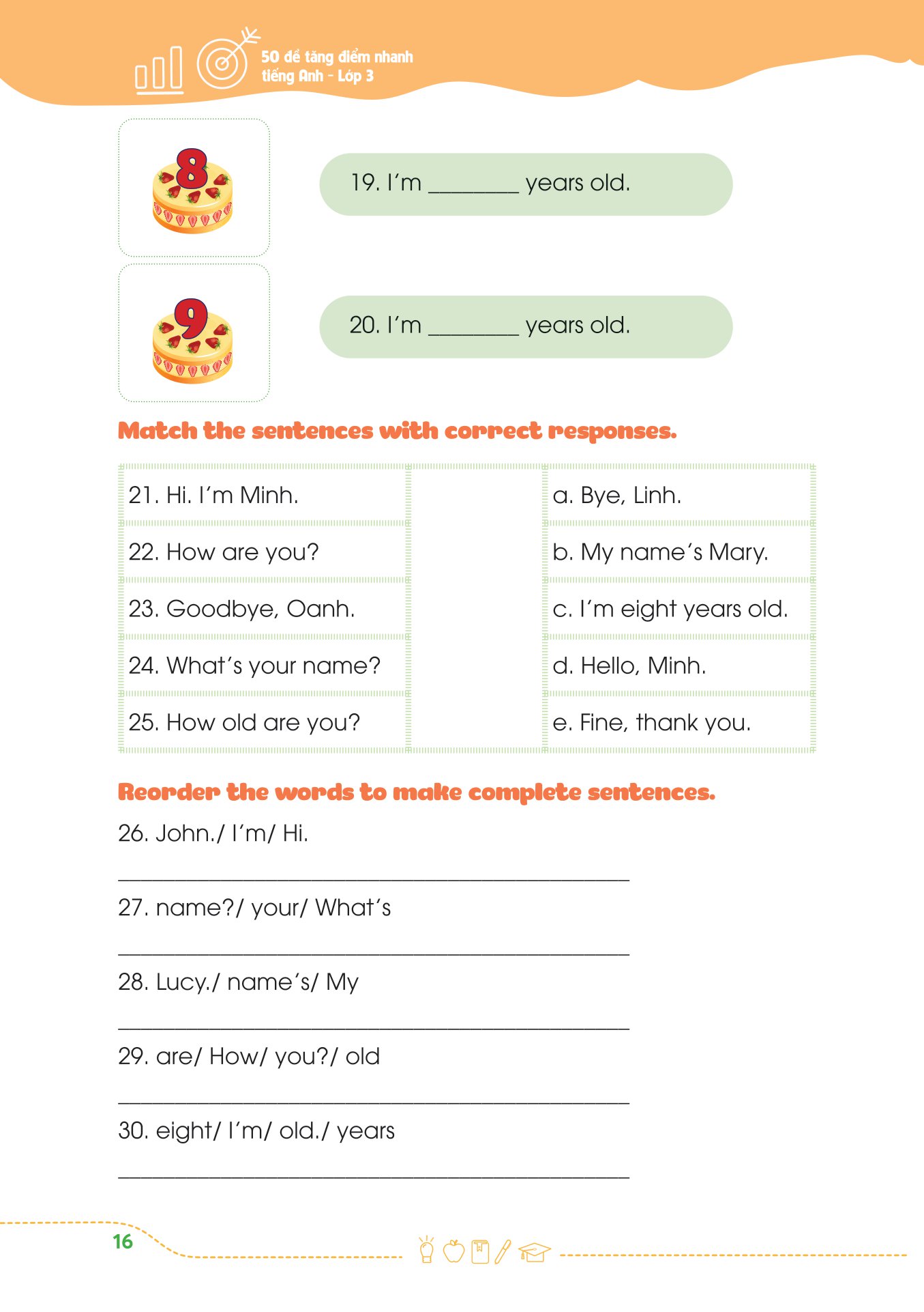 50 đề tăng điểm nhanh tiếng anh - lớp 3 - học nhẹ nhàng - dễ dàng điểm cao