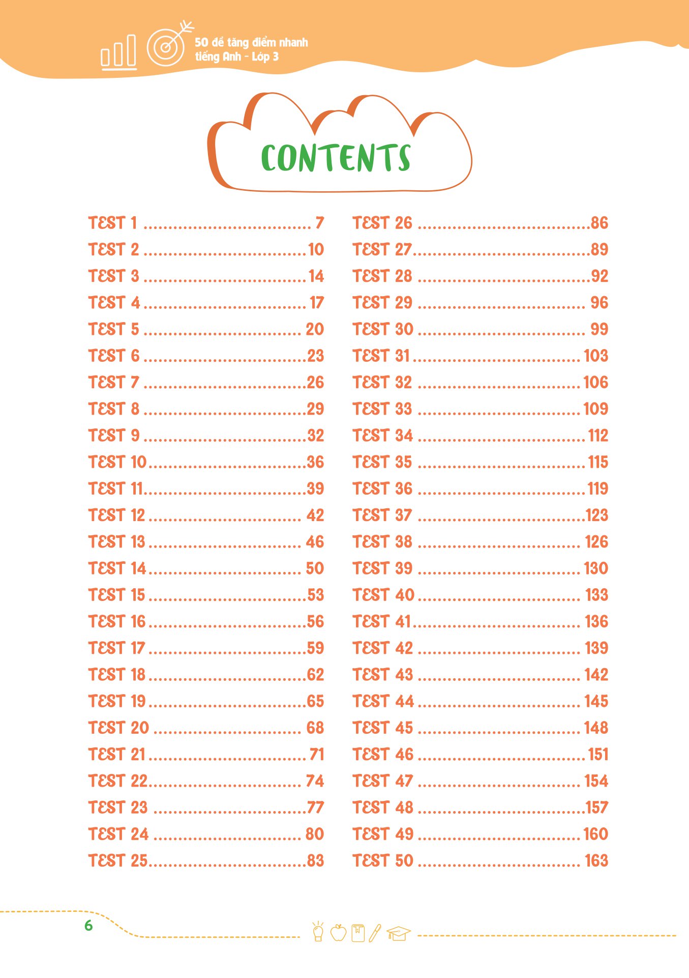 50 đề tăng điểm nhanh tiếng anh - lớp 3 - học nhẹ nhàng - dễ dàng điểm cao