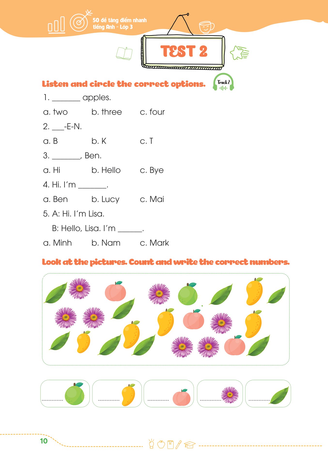 50 đề tăng điểm nhanh tiếng anh - lớp 3 - học nhẹ nhàng - dễ dàng điểm cao