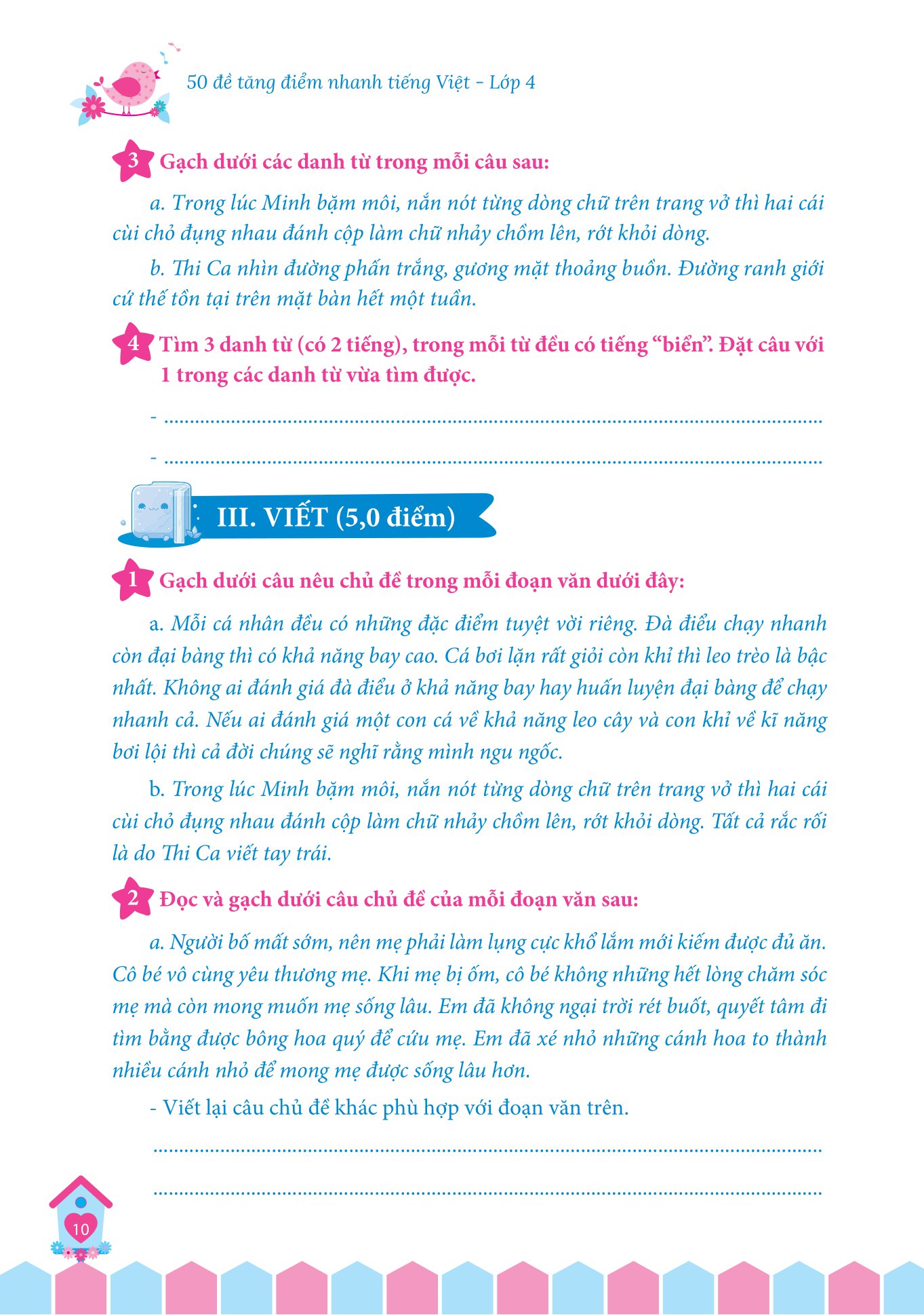 50 đề tăng điểm nhanh tiếng việt 4 (theo chương trình của bộ sách kết nối tri thức với cuộc sống)