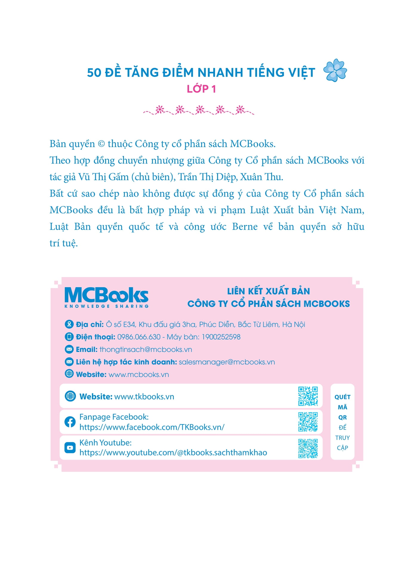 50 đề tăng điểm nhanh tiếng việt lớp 1