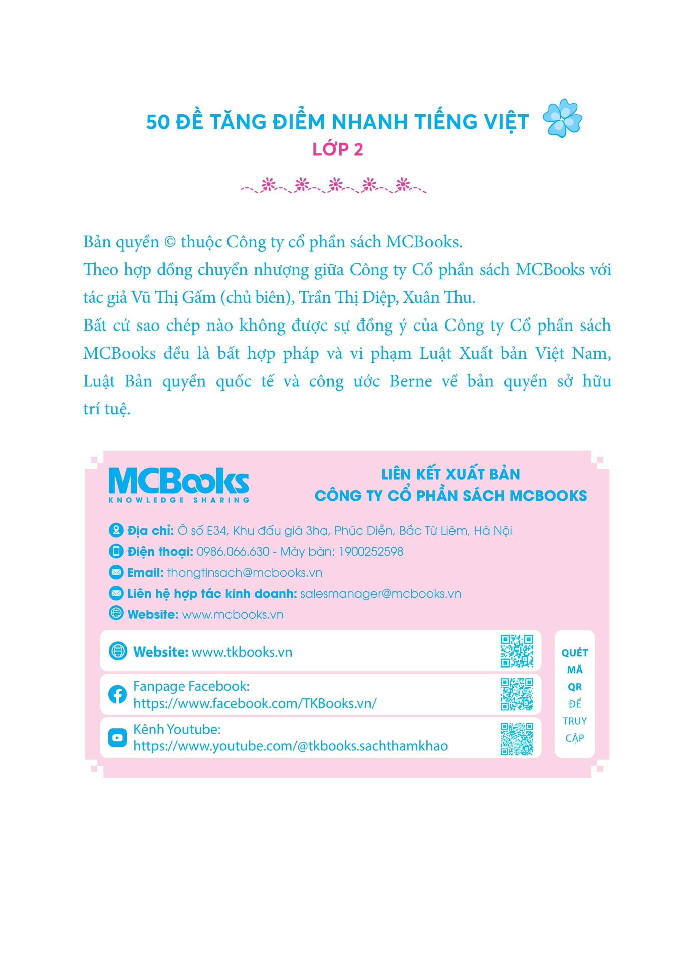 50 đề tăng điểm nhanh tiếng việt lớp 2