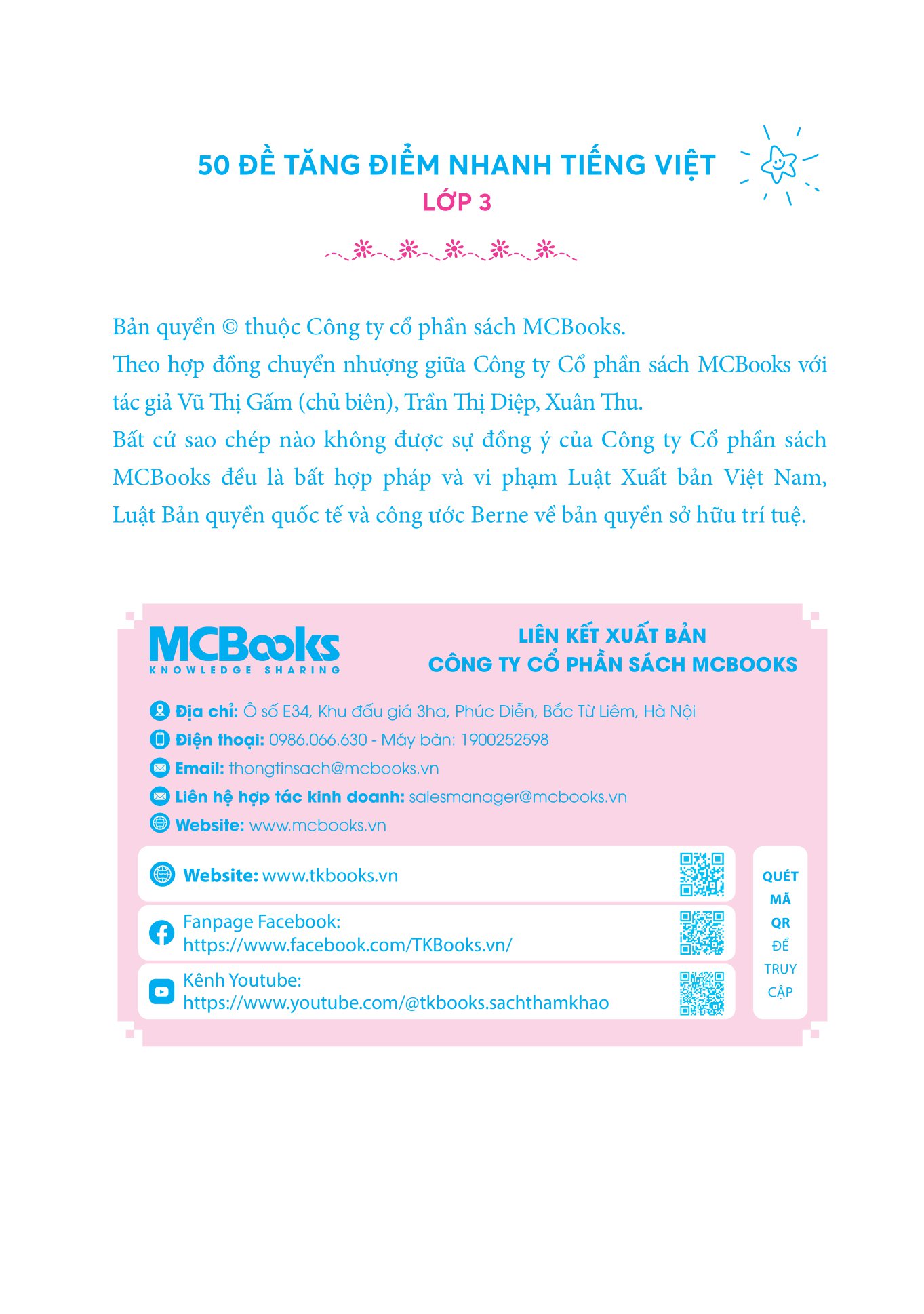 50 đề tăng điểm nhanh tiếng việt - lớp 3 - học nhẹ nhàng - dễ dàng điểm cao