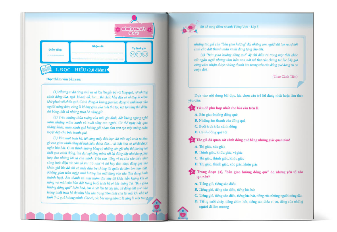 50 đề tăng điểm nhanh tiếng việt lớp 5
