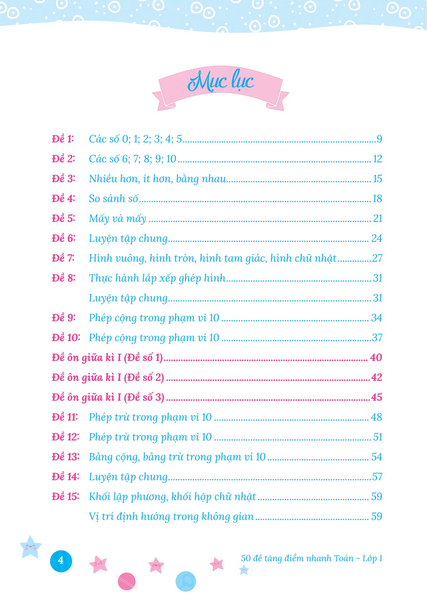 50 đề tăng điểm nhanh toán - lớp 1 - học nhẹ nhàng - dễ dàng điểm cao