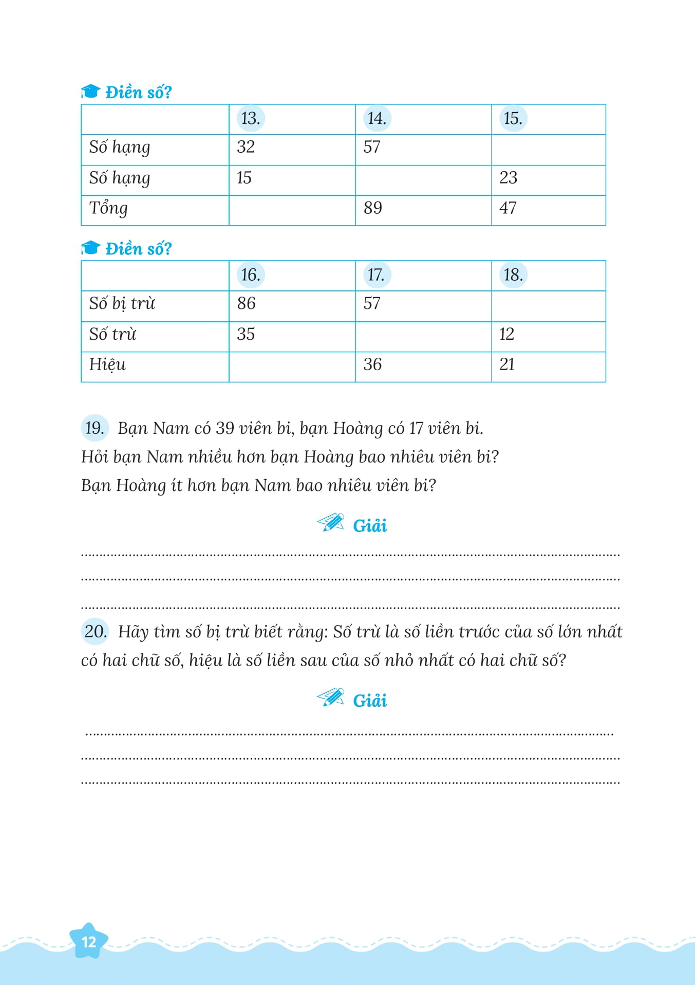 50 đề tăng điểm nhanh toán lớp 2