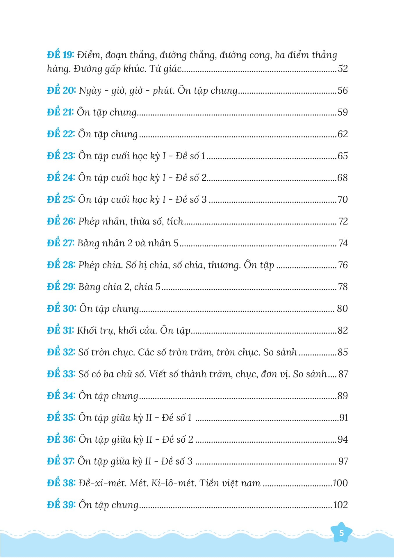 50 đề tăng điểm nhanh toán lớp 2