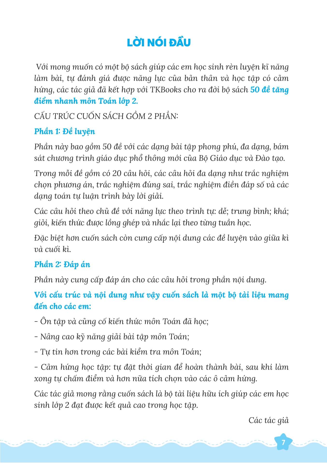 50 đề tăng điểm nhanh toán lớp 2