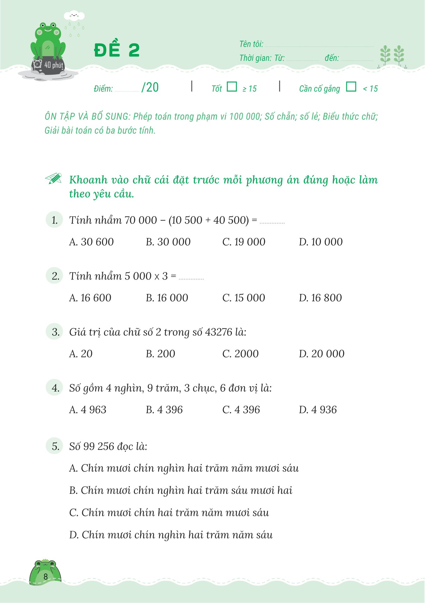 50 đề tăng điểm nhanh toán lớp 4 (theo chương trình của bộ sách kết nối tri thức với cuộc sống)