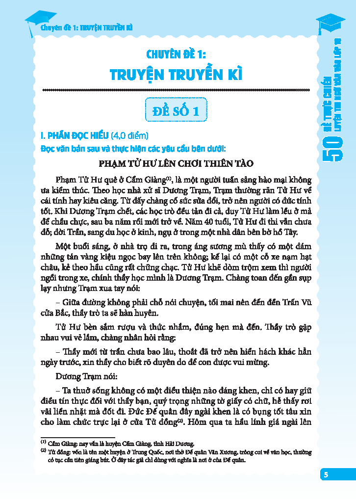 50 De Thuc Chien Luyen Thi Ngu Van Vao Lop 10 - Giai Chuyen Sau