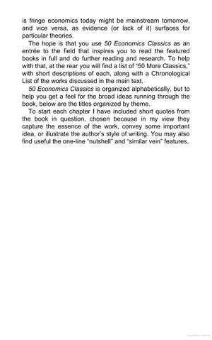 50 economics classics: revised edition